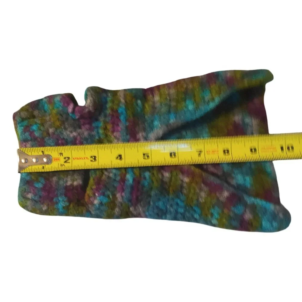 Handmade/Homemade Crocheted Dog Sweater Blue Purple Green Size XS